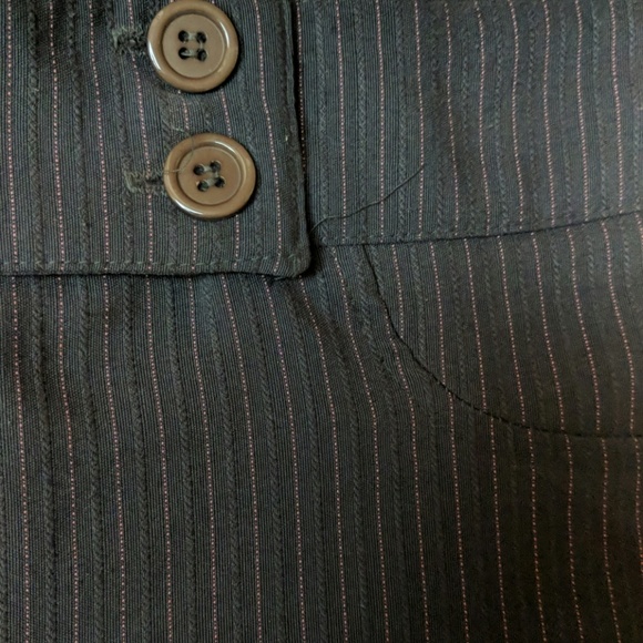 NY Invasion Pinstripe Pleated Mini Skirt - Picture 2 of 3